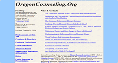 Desktop Screenshot of oregoncounseling.org